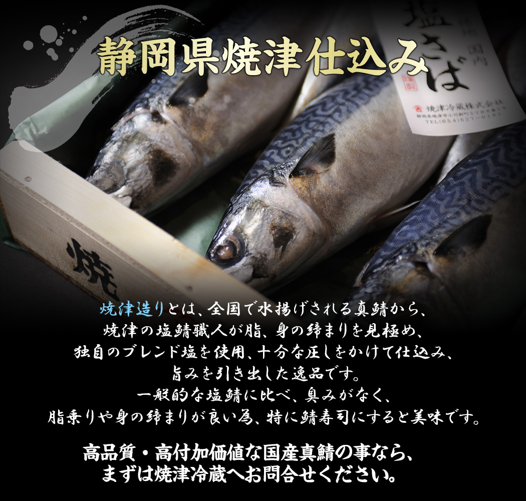 「店舗・業者様向け国産真鯖」ヤキレイ 焼津冷蔵株式会社「鯖のことなら「焼津冷蔵」にお任せください！！」